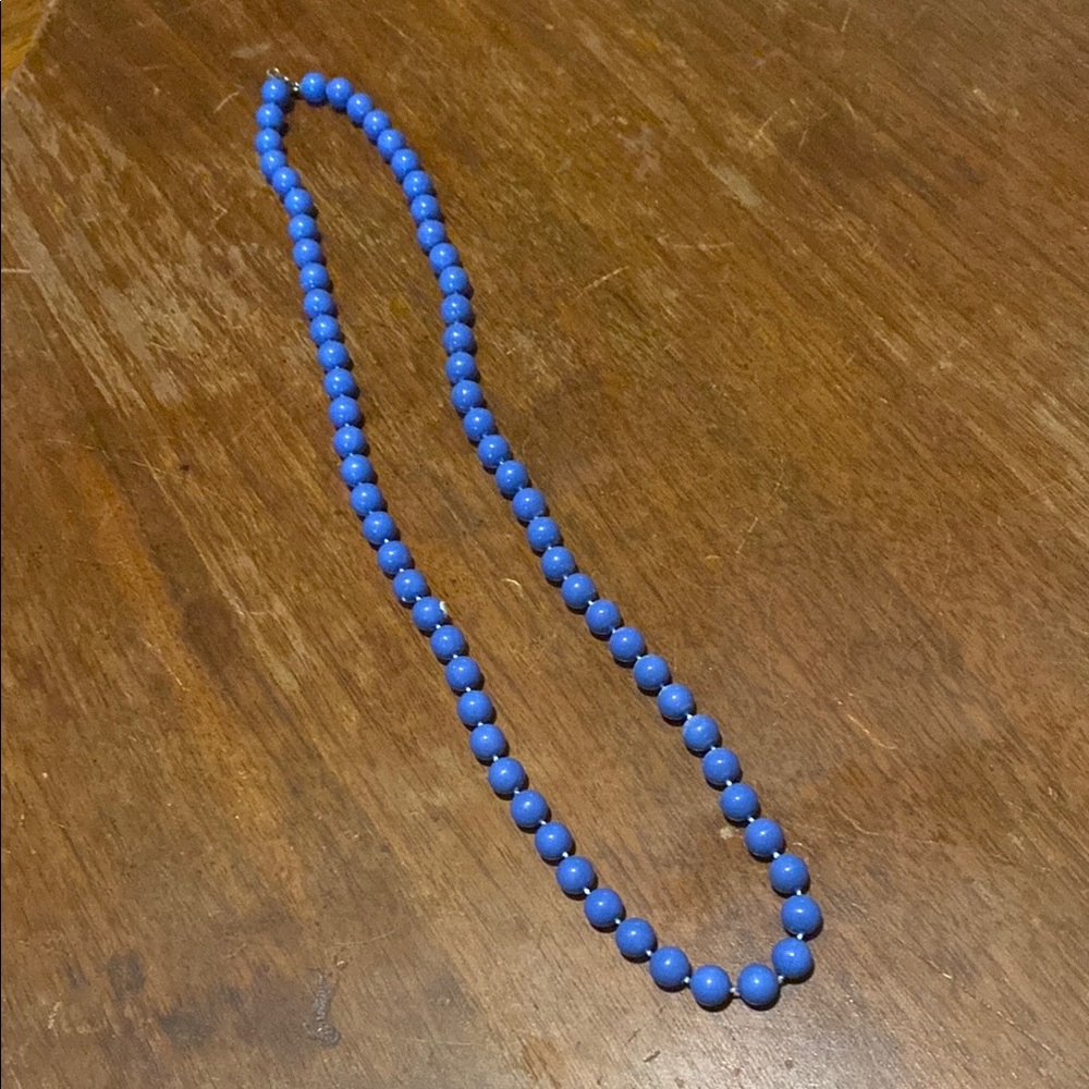 Blue Beaded Necklace